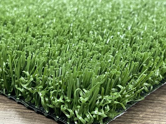 Short Pile Football Fields Artificial Grass 2.5 M Wide 20 X 20 15000D  Dark Green